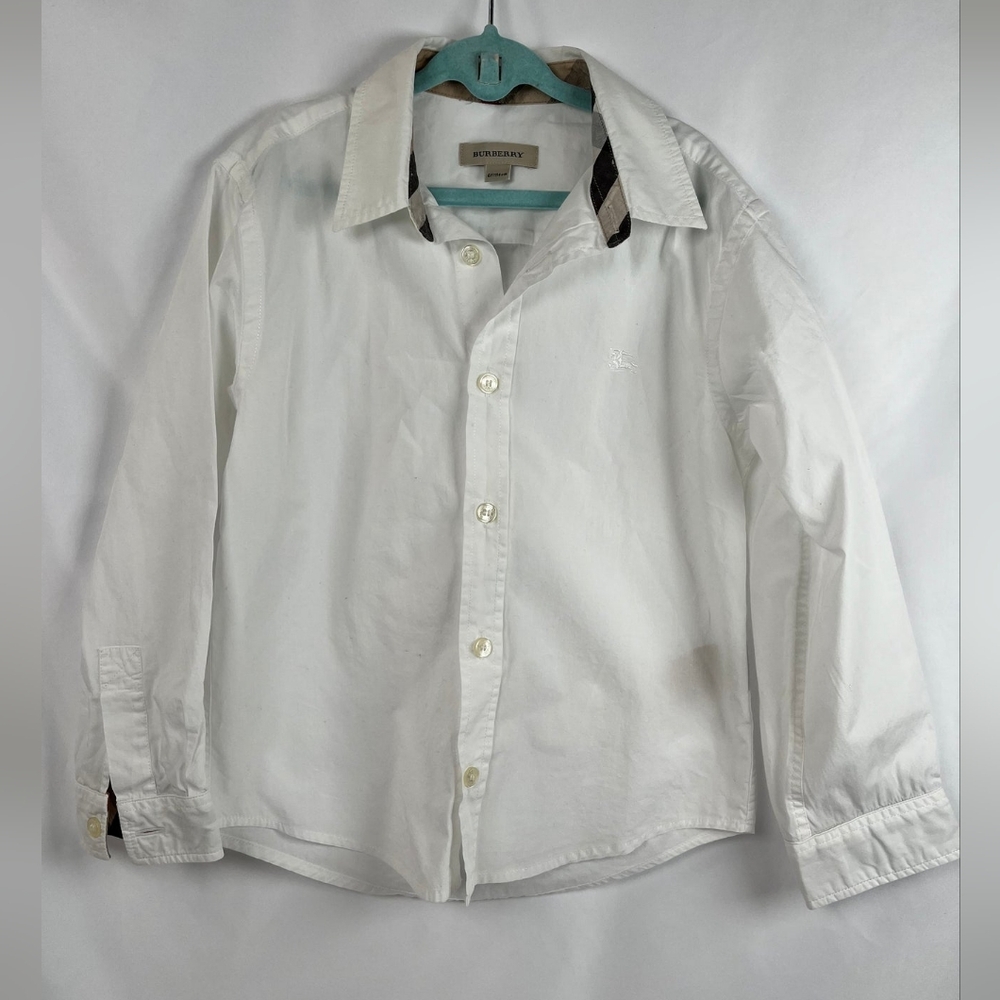 Burberry Boys' Classic White Button-Down Shirt